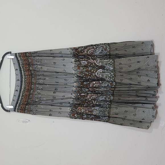 Soft Surroundings Dresses & Skirts - Soft Surroundings Paisley Beaded Maxi Full  Skirt Size M Tall